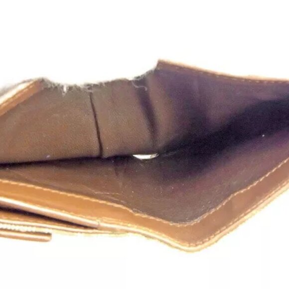 GUCCI W Hook Wallet GG Canvas ?~ Beige Canvas ?~ Leather Authentic Used - Picture 6 of 6